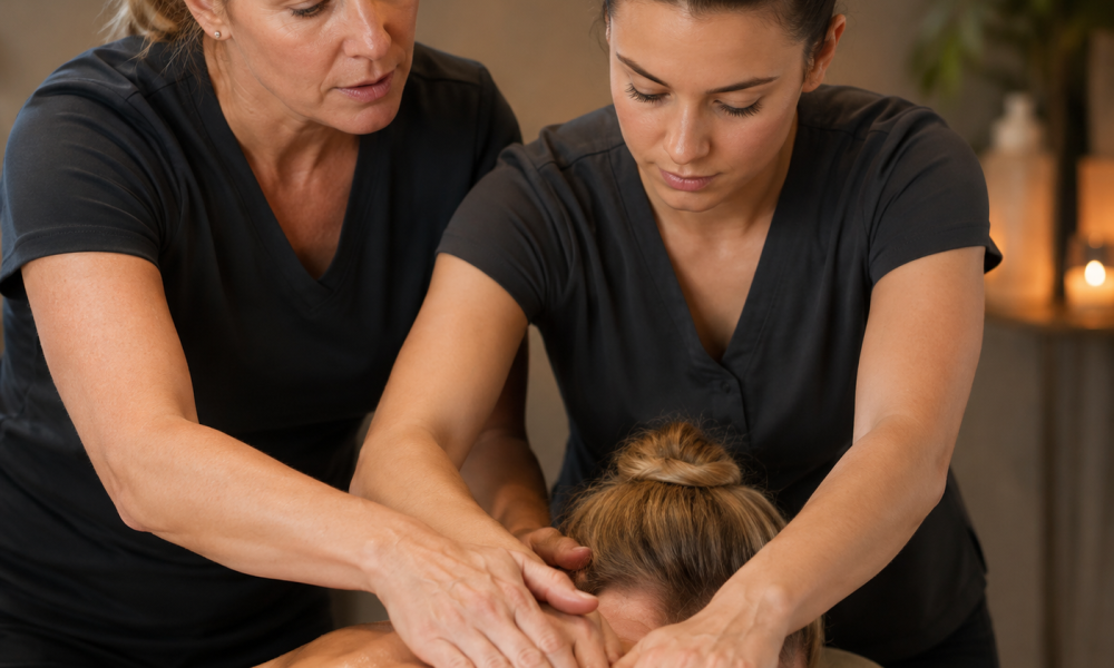 Swedish massage vs hot stone compared through classical massage movement training